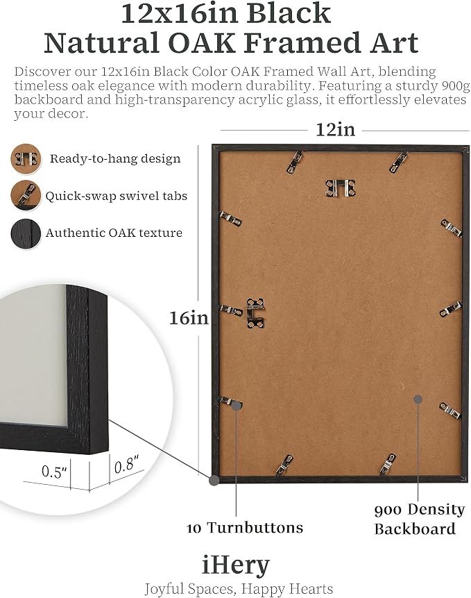 iHery 12x16in Everything You Can Imagine Is Real Framed Newspaper Art | Premium - Image 6
