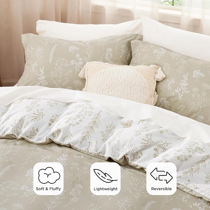 Bedsure Linen King Comforter Set - Image 3