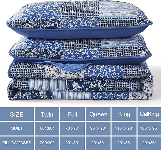 Mybedsoul Boho Quilt King Size, Patchwork Reversible Bedding Set, 3 Pieces - Image 6