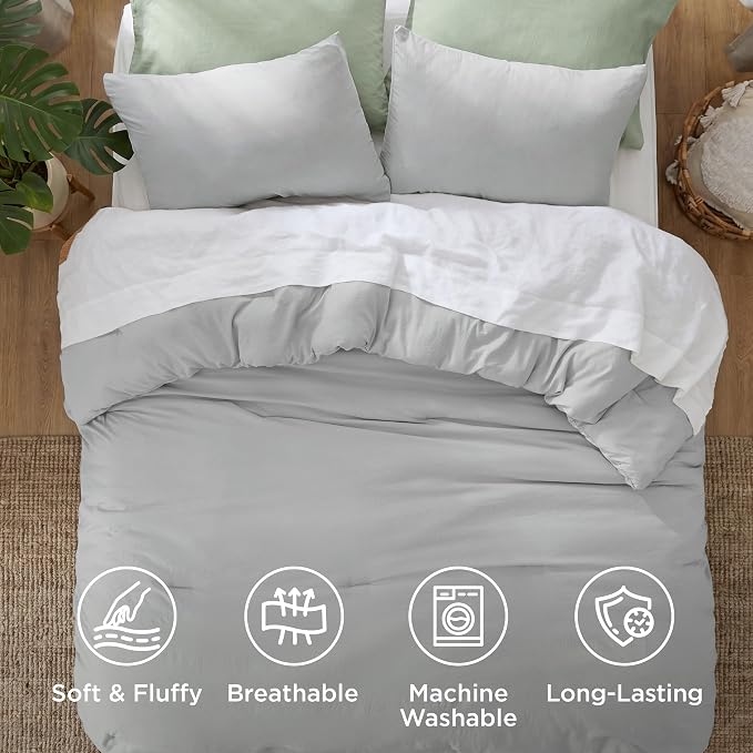 Bedsure Full Comforter Set, 3 Pieces GentleSoft Bed Set, 1 Lightweight - Image 4