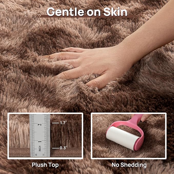 Deerhoo 2x6 Runners Rug for Hallway, Soft Fluffy Long Carpet, Plush Bedroom - Image 8