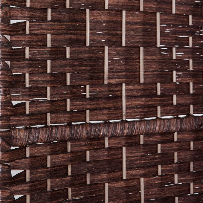HOMCOM Room Divider 6-Panel, 6FT-Tall Folding Privacy Screen, Hand-Woven Design - Image 8