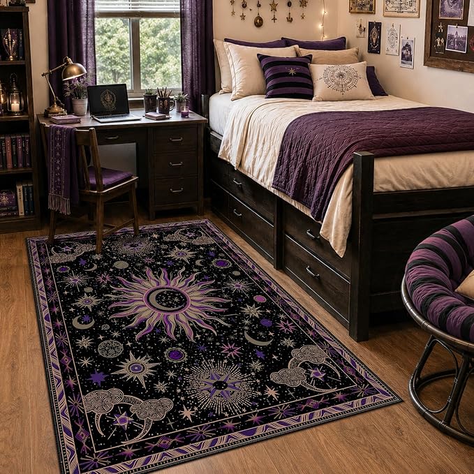 Vacuum-Friendly, 3x5 Washable Area Rug by meejou