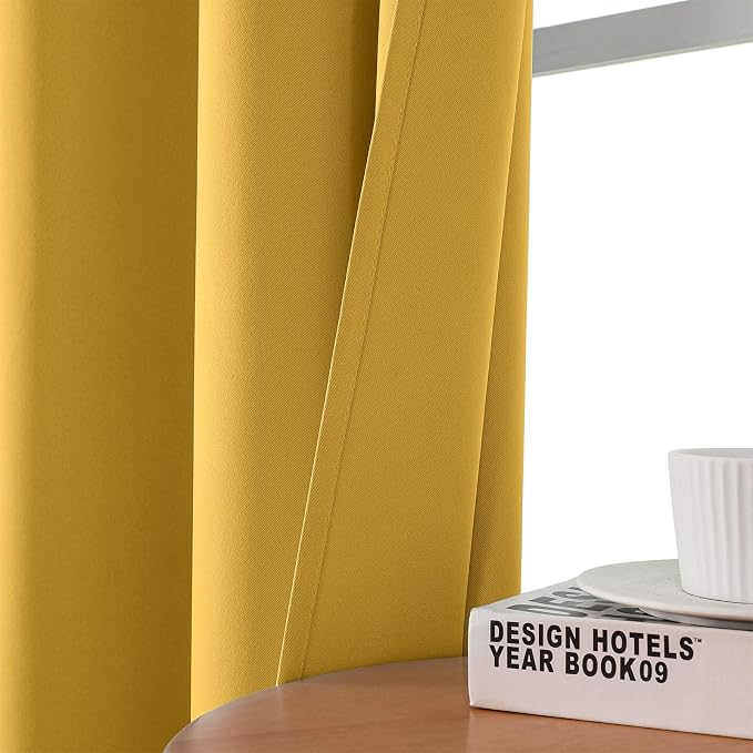 CUCRAF Blackout Curtains 96 inch Length 2 Panels Set, Room Darkening Drapes - Image 7