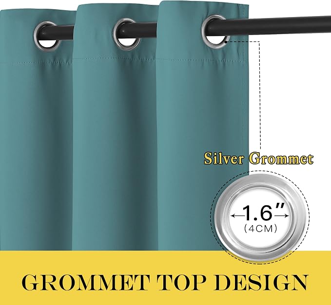 NICETOWN Room Dividers Curtains Screens Partitions, 108 inches Patio Door - Image 4