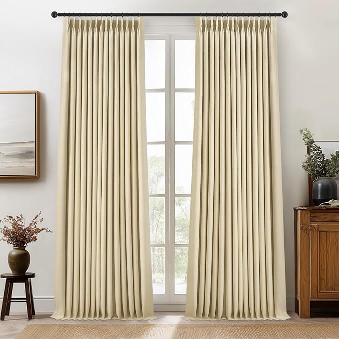Topfinel Pinch Pleated Full Blackout Curtains 84 Inch by Topfinel