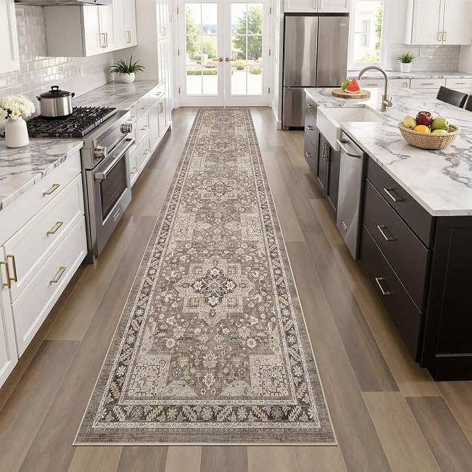 cotiled 2x8 Hallway Runner Rug for Entryway, Non-Slip Vintage, and Laundry Room - Image 5