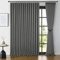 Sliding Door Curtains 2 Panels Set 100 Inch Wide, Pinch Pleat Room Divider by KEQIAOSUOCAI
