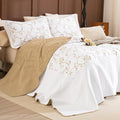 Lady Ann Oversized King 120x120 Quilt Bedspreads, 100% Cotton Embroidery by LadyAnn