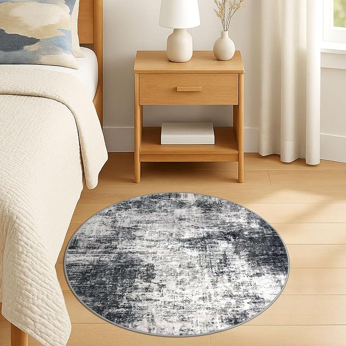 Round Area Rug 3 Ft Circle Entryway Rugs Round Washable Door Mat Indoor Entrance - Image 8