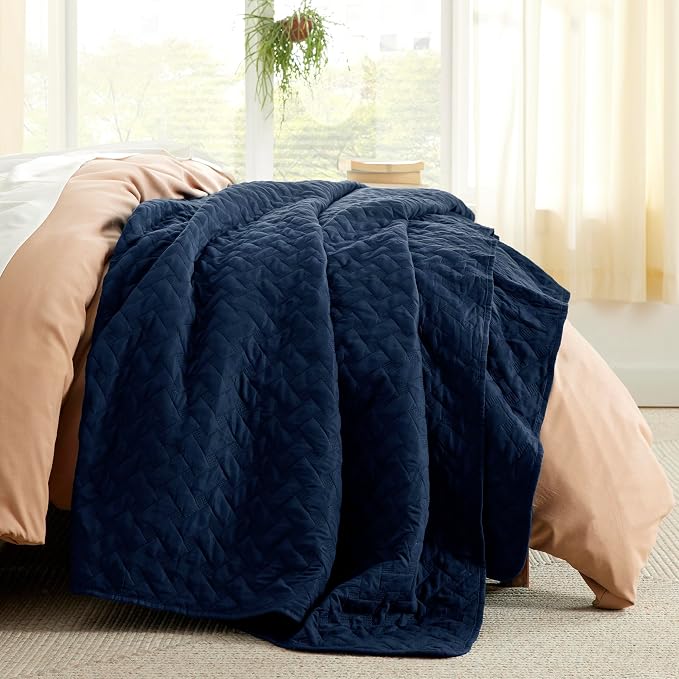 Bedsure Quilts Queen Size, Lightweight Comforter Set, Basket Weave, All-Season - Image 7