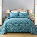 3-Piece Cotton Quilt Set Quilted Bedding Set by Travan