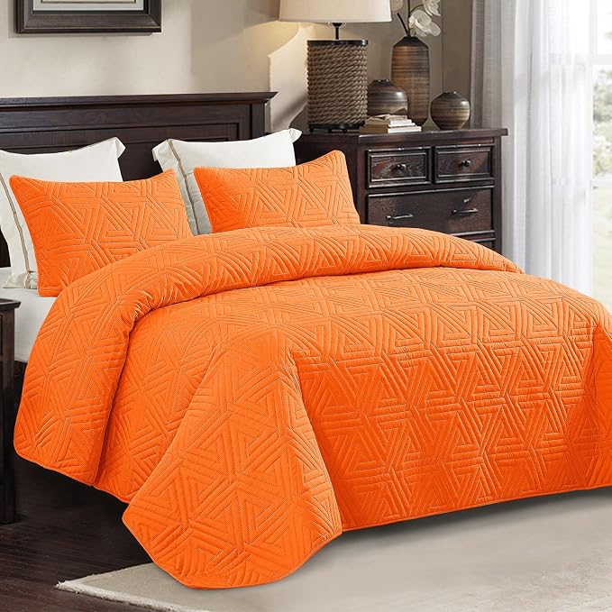 Whale Flotilla Soft Geometric Twin Quilt Set - Image 2