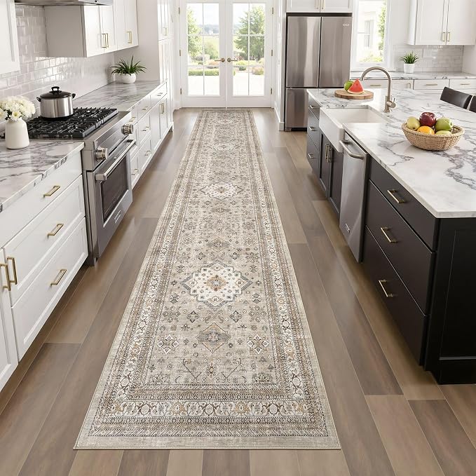 cotiled 2x6 Hallway Runner Rug for Entryway, Non-Slip Vintage, and Laundry Room - Image 6