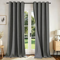 Joydeco Blackout Curtains 95 Inches Long 2 Panels Burg, Room Darkening Curtains by JOYDECO