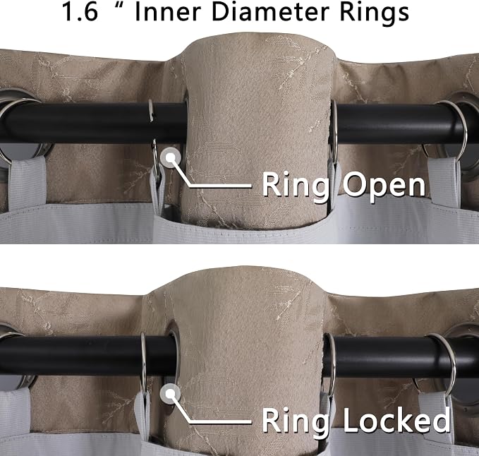 Chyhomenyc 100% Light Blackout Curtain Liners - Image 4