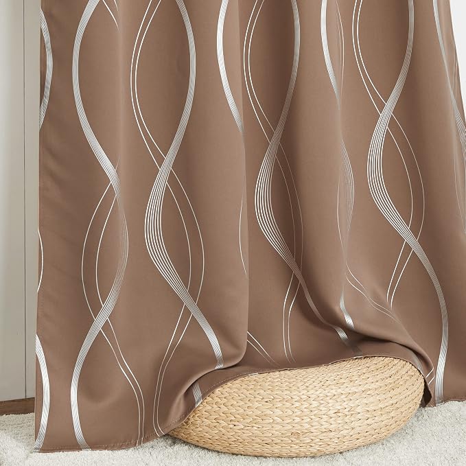 NICETOWN Bedroom Small Blackout Curtain Panels, Window Treatment Thermal - Image 7