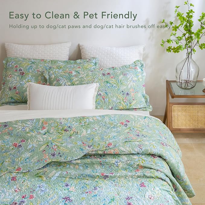 Lady Ann Oversized King Quilt 128x120, Lightweight Large Extra Soft Quilted - Image 8