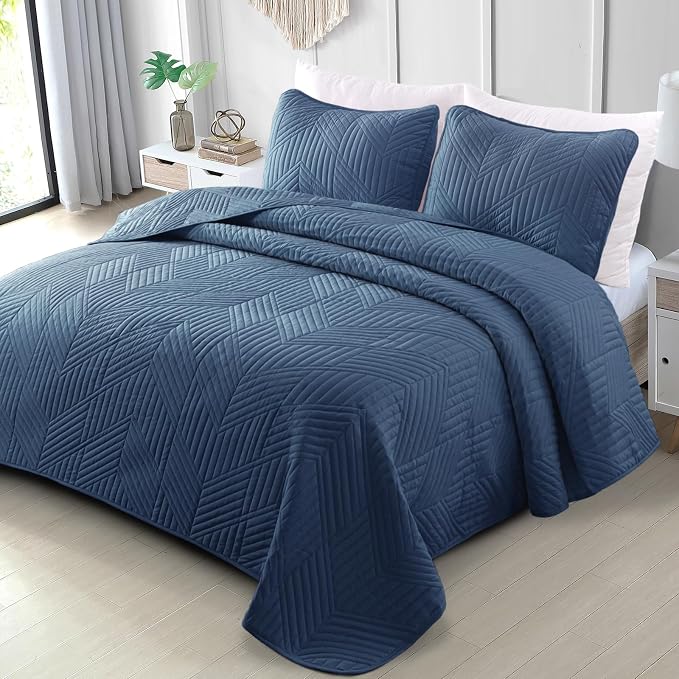 Exclusivo Mezcla Ultrasonic Full Queen Quilt Bedding Set, Soft Microfiber by ExclusivoMezcla