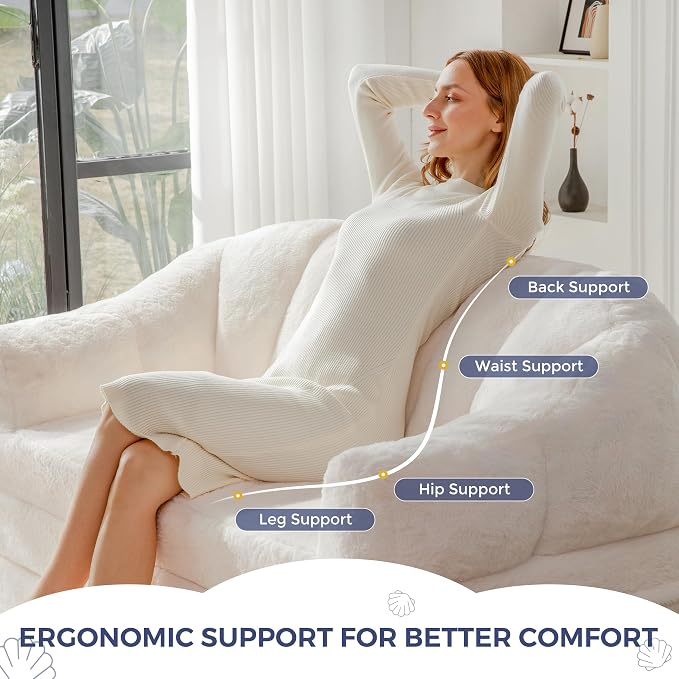 MAXYOYO Folding Sofa Bed, 2 in 1 Convertible Sofa to Lounger | Comfy Loveseat - Image 5