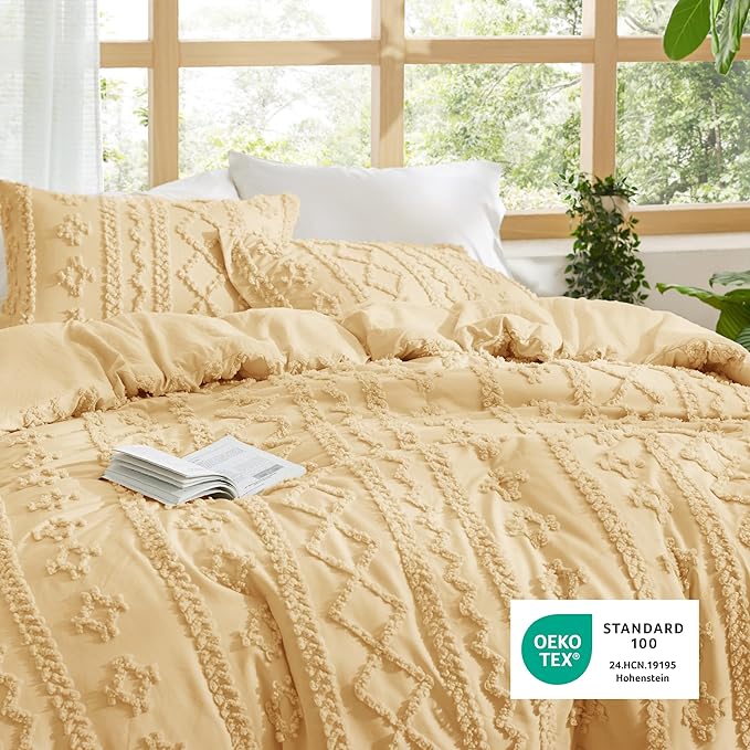 Bedsure Tufted Boho Comforter Set Queen Size - Image 5