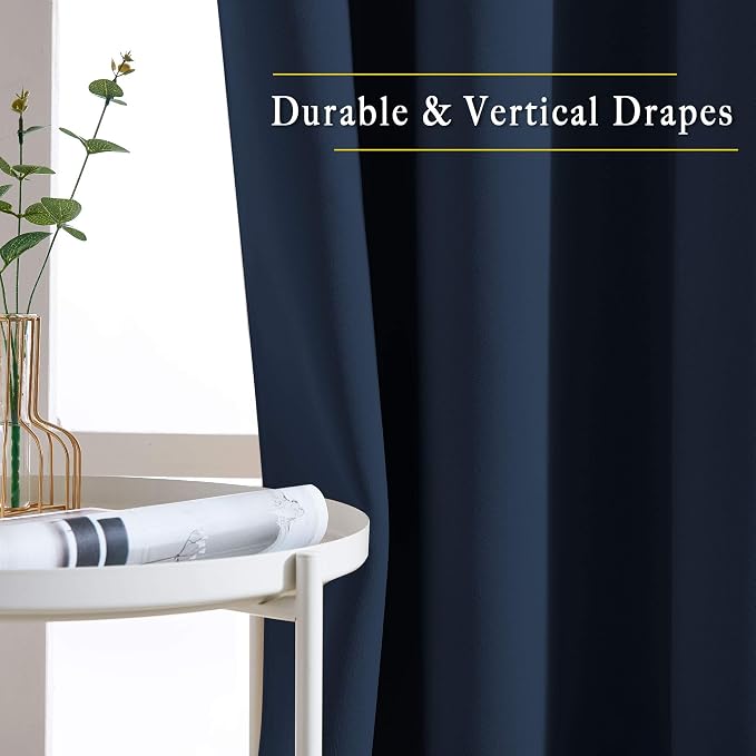 NICETOWN Room Darkening Curtains Blackout 40 inch Curtains - Image 5