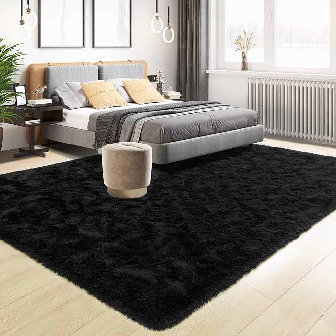 Area Rugs 9x12 for Living Room, Super Soft Fluffy Rugs for Bedroom, Modern - Image 3