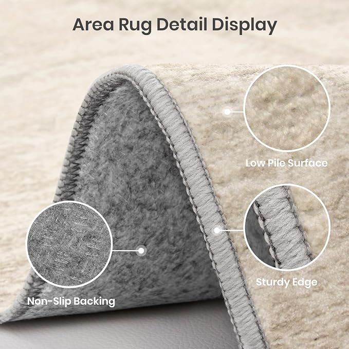 7x9 Area Rug Non Slip, Washable Area Rugs - Image 6