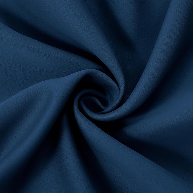Navy Blue Thermal Blackout Curtains/52 x 108 Inch/Set of 2 Panels Room - Image 5