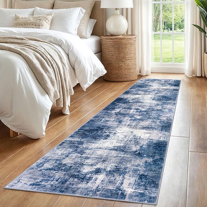 Abstract Runner Rug 2x8 Ft Washable Runners - Image 9