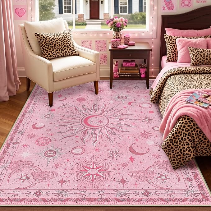 Vacuum-Friendly, 5x7 Washable Area Rug - Image 2