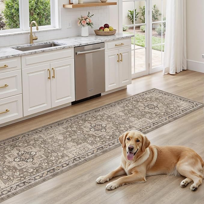 cotiled 2x6 Hallway Runner Rug for Entryway, Non-Slip Vintage, and Laundry Room - Image 6