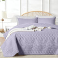 akkialla Twin Size Quilt Bedding Set, Lavender Lightweight Microfiber Soft by akkialla