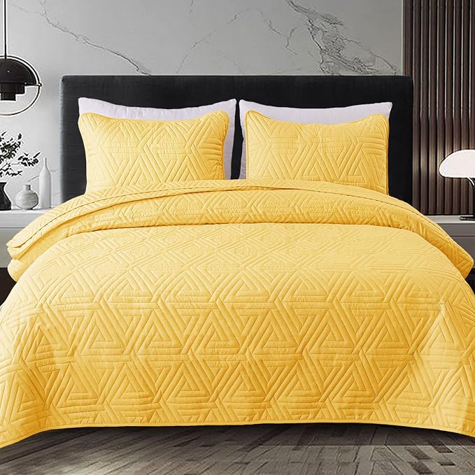 Whale Flotilla Soft Geometric Cal King Quilt Set - Image 9