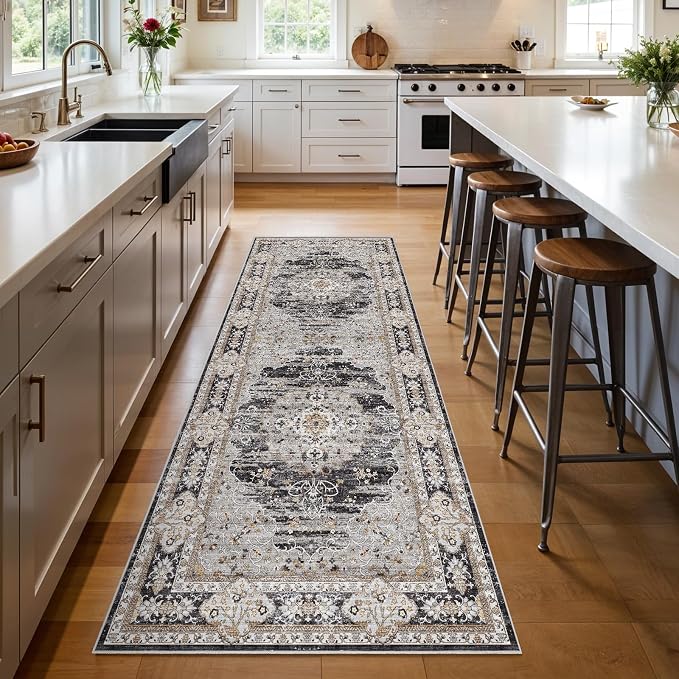 3x8 Washable Hallway Runner Rug by Puino