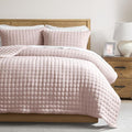 WDCOZY Pink Oversized California King Size Quilt Bedding Sets by WDCOZY