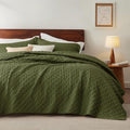Bedsure King Size Quilt, Lightweight Comforter Set, Olive Green Bedspread | by Unknown