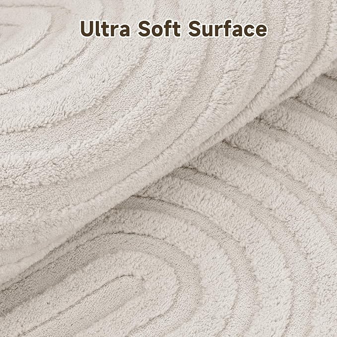 Pauwer 3x10 Area Rugs for Living Room, Modern Non Slip Washable Rug, Soft Fluffy - Image 3