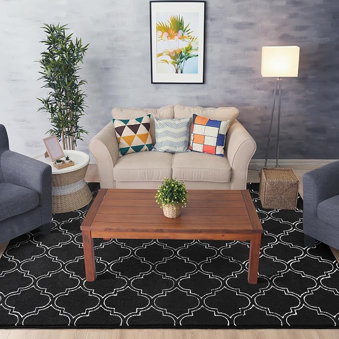 Chicrug 4x6 Shag Geometric Modern Area Rug - Image 5
