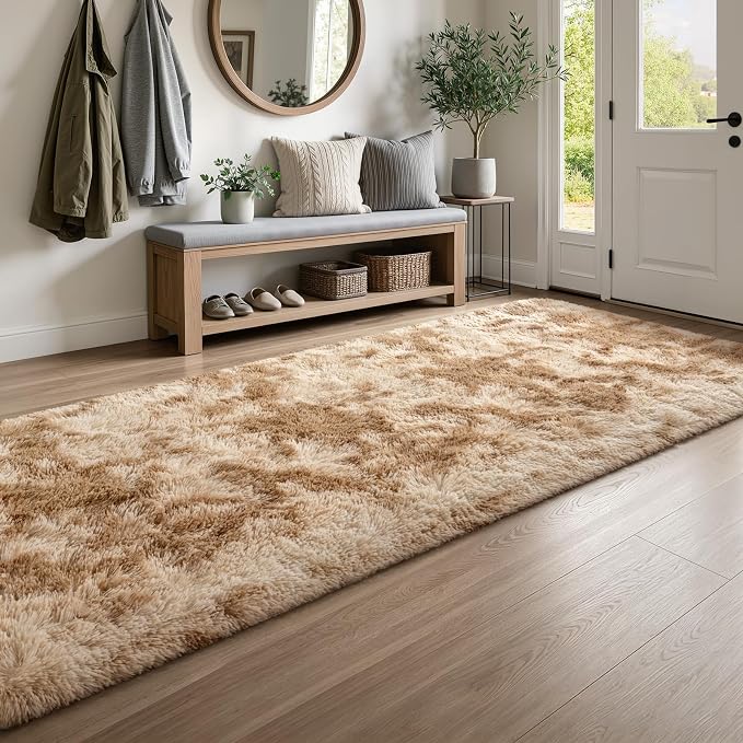 Deerhoo 3x8 Runner Rugs for Long Hallway Bedroom Kitchen, Plush Furry, High Pile - Image 4