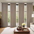 MIULEE Pinch Pleated 100% Blackout Curtains 40"x84" Burlywood Birch 4 Panel | by MIULEE