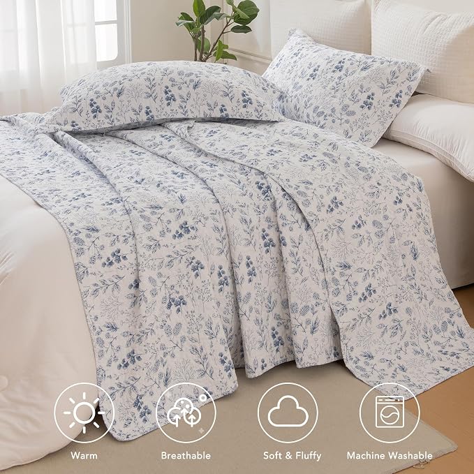 Lady Ann Oversized King Quilt Set, Vintage Coverlet Ultra Soft Cotton Coverlet - Image 3