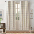 DriftAway 100% Blackout Plaid Curtains 72 Inches Long 2 Panels Navy Blue | 100% by DriftAway