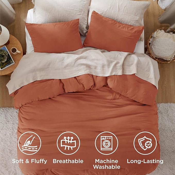 Bedsure King Comforter Set, 3 Pieces GentleSoft™ Bed Set, 1 Lightweight - Image 4