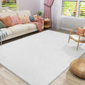 Large Area Rugs for Bedroom Living Room, 6x9 White Memory Foam Rug | Thickened by AmeareaDirect