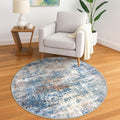 Round Area Rug 5 Ft Circle Entryway Rugs Round Washable Door Mat Indoor Entrance by iOhouze
