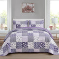 Mybedsoul Boho Quilt King Size, Patchwork Reversible Bedding Set, 3 Pieces by Mybedsoul