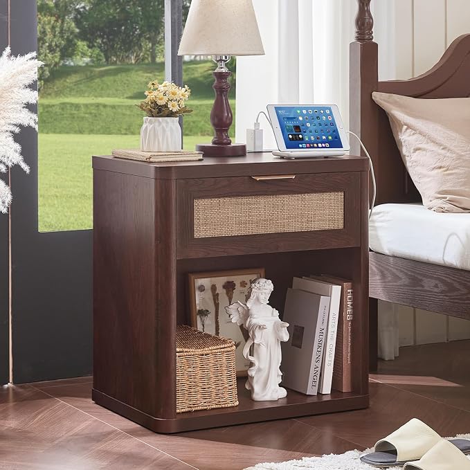 LEYAOYAO Rattan 23" Nightstands Set of 2 - Image 4