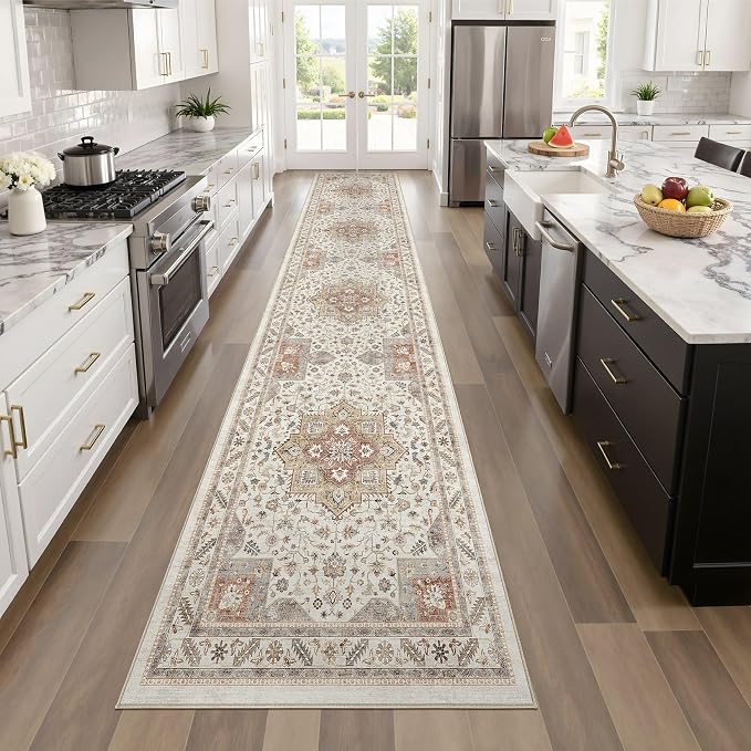 cotiled 2x6 Hallway Runner Rug for Entryway, Non-Slip Vintage, and Laundry Room - Image 6