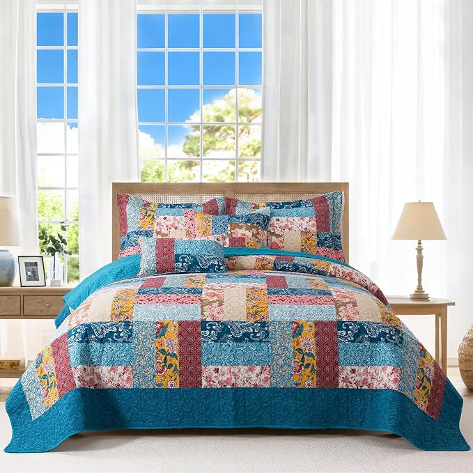 BEDIFANY Farmhouse California King Quilt Set by BEDIFANY